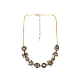 Anthropologie Multi-Charm Statement Collar Necklace